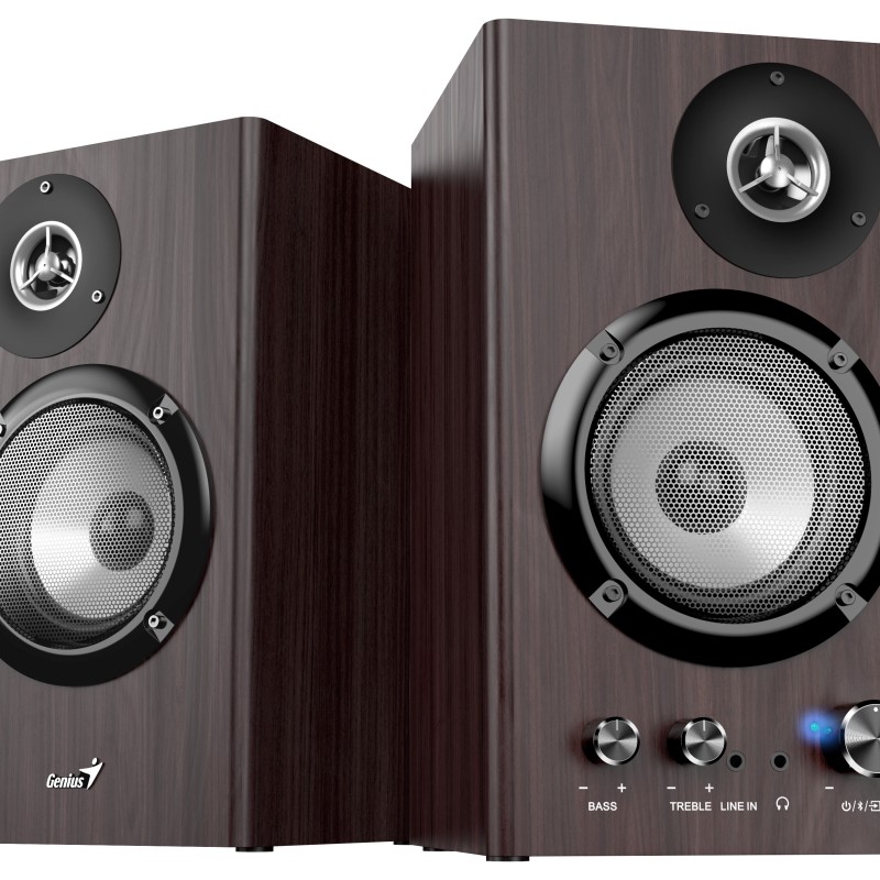Genius PC Speakers 2.0 50W Aux & BT SP-HF1812BT Brown Wood
