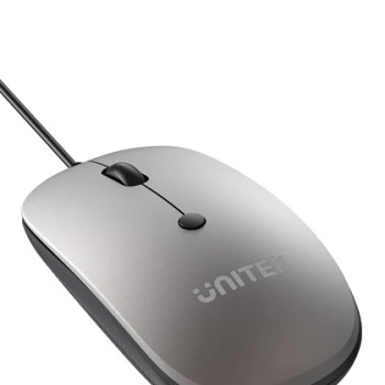 Unitek Mouse Wired USB-A SlimTrack T060 Space Grey