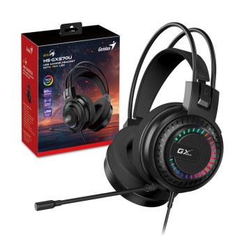 Genius Gaming Headset USB RGB Stereo 50mm HS-GX570U