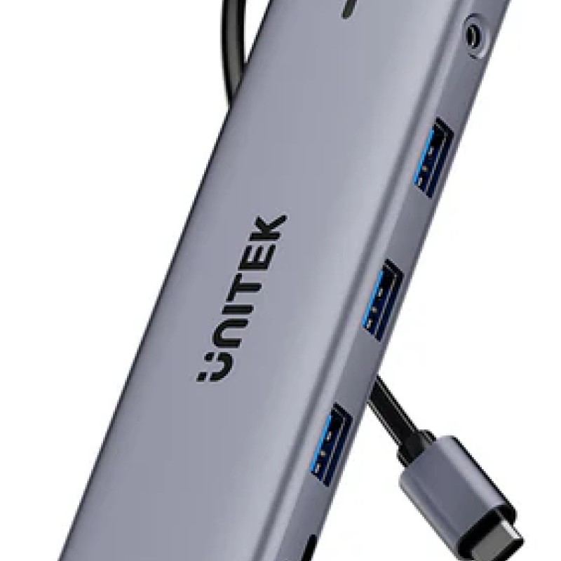 Unitek D1113B USB-C Hub USB3.0 HDMI/VGA, Gigabit Lan, SD Card, Audio & PD100W