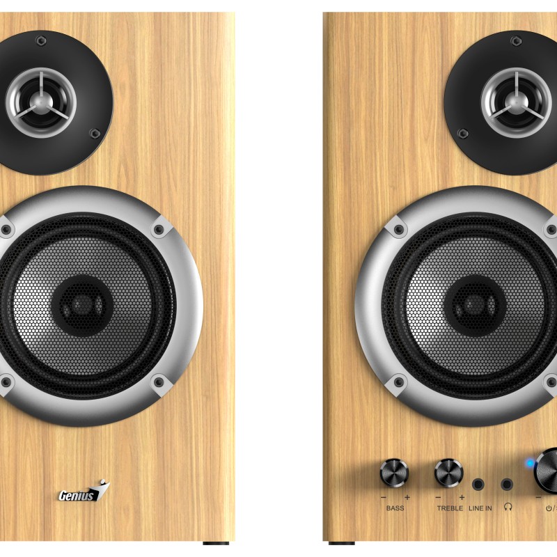 Genius PC Speakers 2.0 50W Aux & BT SP-HF1812BT Pine Wood