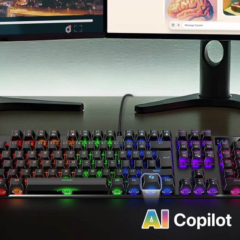 Genius Gaming Keyboard Mechanical Full Size Backlit Brown Switches K12