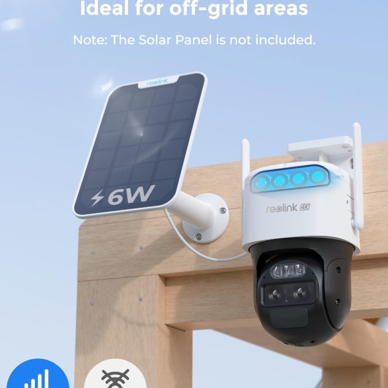 Reolink BP4G Outdoor Battery Camera 4K Trackmix LTE (G770) (White) (Hard Bundle)