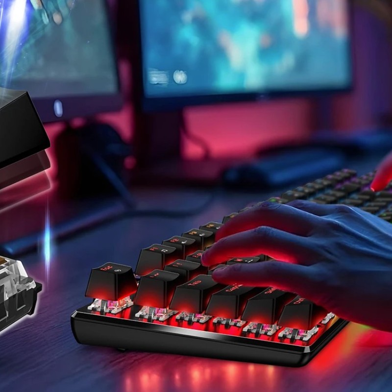 Genius Gaming Keyboard Mechanical Full Size Backlit Brown Switches K12