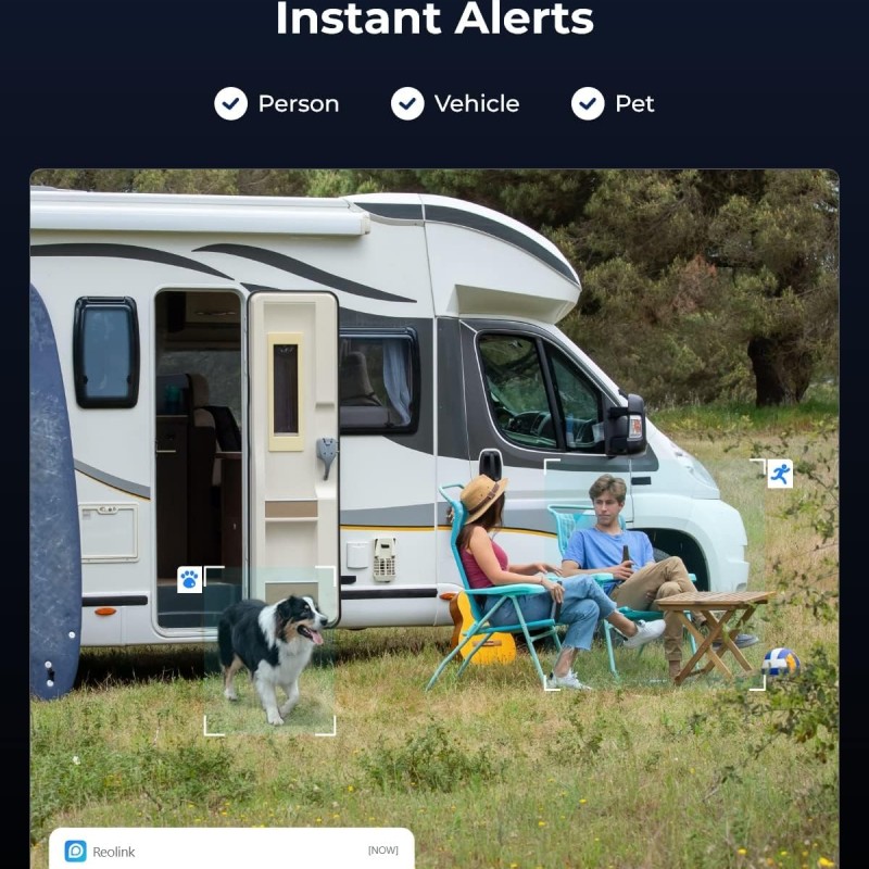 Reolink BP4G Outdoor Battery Camera 4K Trackmix LTE (G770) (White) (Hard Bundle)