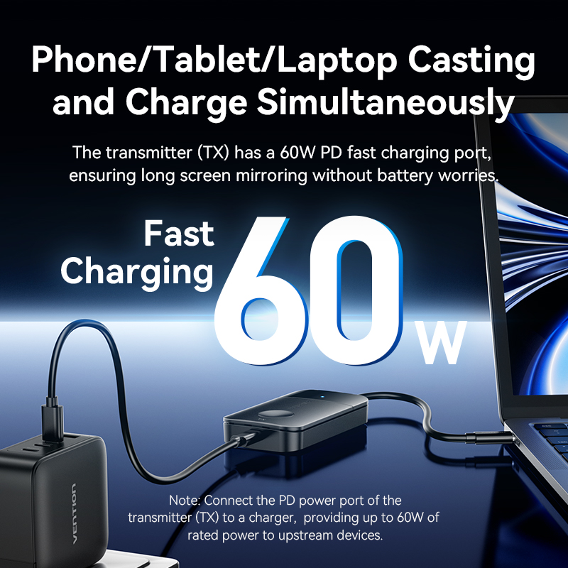 Vention ADOBB 4K USB-C to HDMI Wireless Transmitter-Receiver