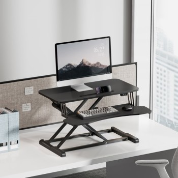 Brateck DWS15-01E Electric Sit Stand Workstation Max Height 48cm