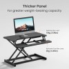 Brateck DWS37-01 Sit Stand Gas Spring Desk Workstation Max Height 51cm