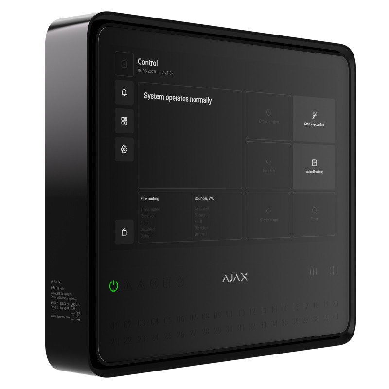 Ajax EN54 Fire Detection Hub Black
