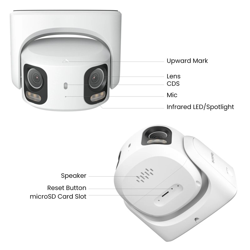 Reolink PRO IP POE Dual Illumination 16.0MP Dome 2.8mm Dual Camera SED RP-PCT16MD