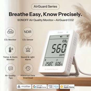 Sonoff Smart Sensor AirGuard For CO2 With Matter (Air Quality Monitor)
