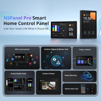Sonoff Wifi Smart NS Panel Pro with Full Touch Display Grey 4.7Inch With Matter
