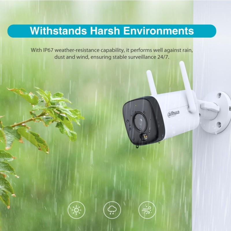 Dahua IP 5.0MP Wifi Bullet 2.8mm Dual Illumination HFW1539DTK1-SAW-IL Dahua IP 5.0MP Wifi Bullet 2.8mm Dual Illumination HFW1539DTK1-SAW-IL