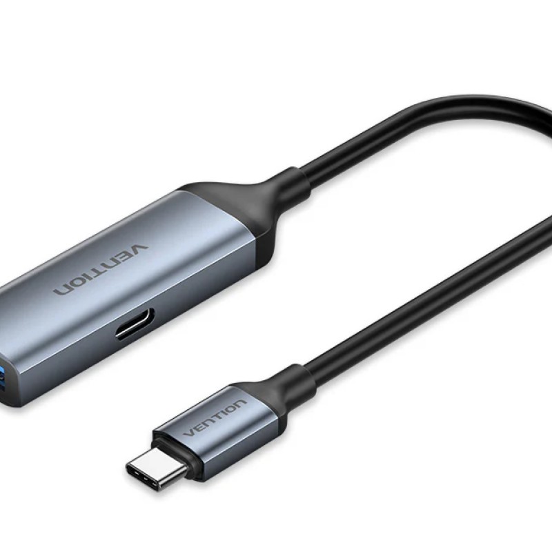 Vention Converter USB-C M to USB-A F & 100W PD CCBHB