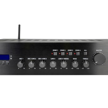 Adastra RM120-WIFI 120W Amplifier 100V with 4 Zones FM/USB/BT/WiFi 953.234UK