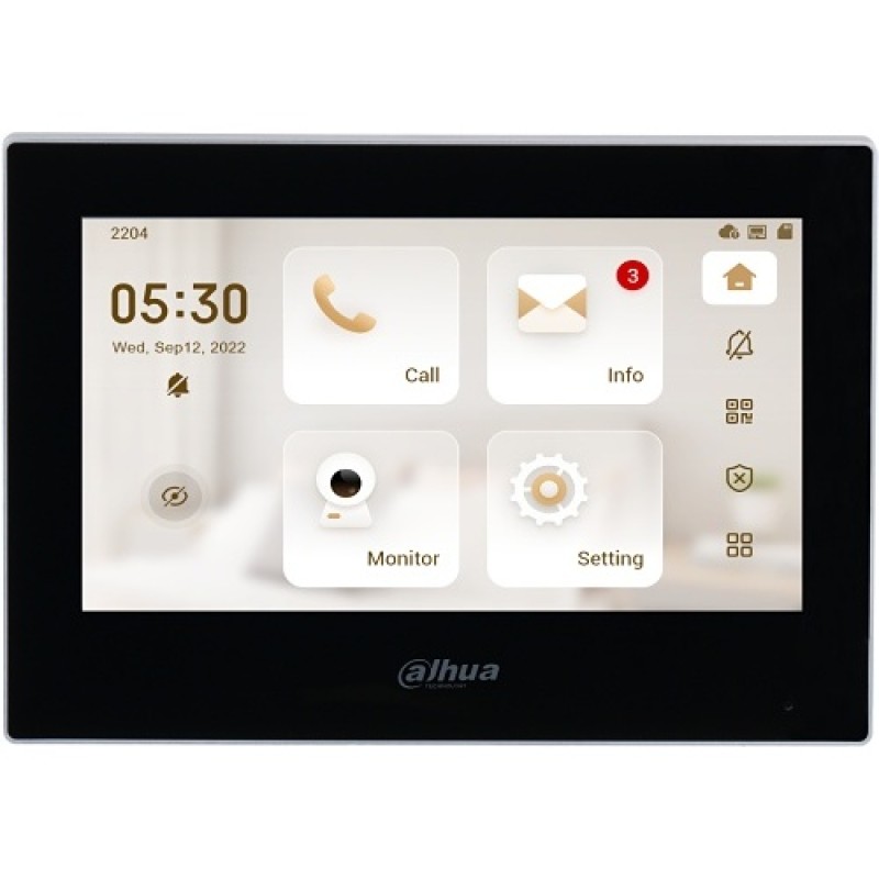 Dahua VD IP Wireless Doorphone Monitor VTH2621G-WP (Black)