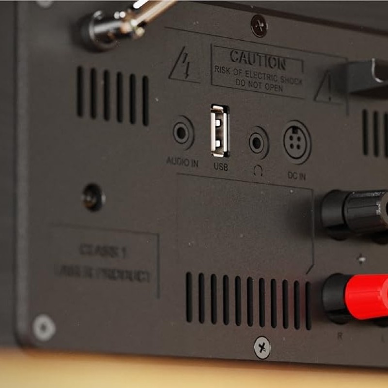 Majority HOMERTON Mini HiFi System with 2x60W Speakers, CD Player, Internet Radio, Bluetooth, FM Radio, USB Play & Charge