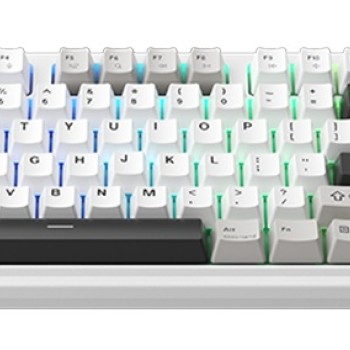 Machenike Wireless Gaming Keyboard ,Wired,Bluetooth,2.4G, Linear Silver Switches,4000 mAh battery, KG87