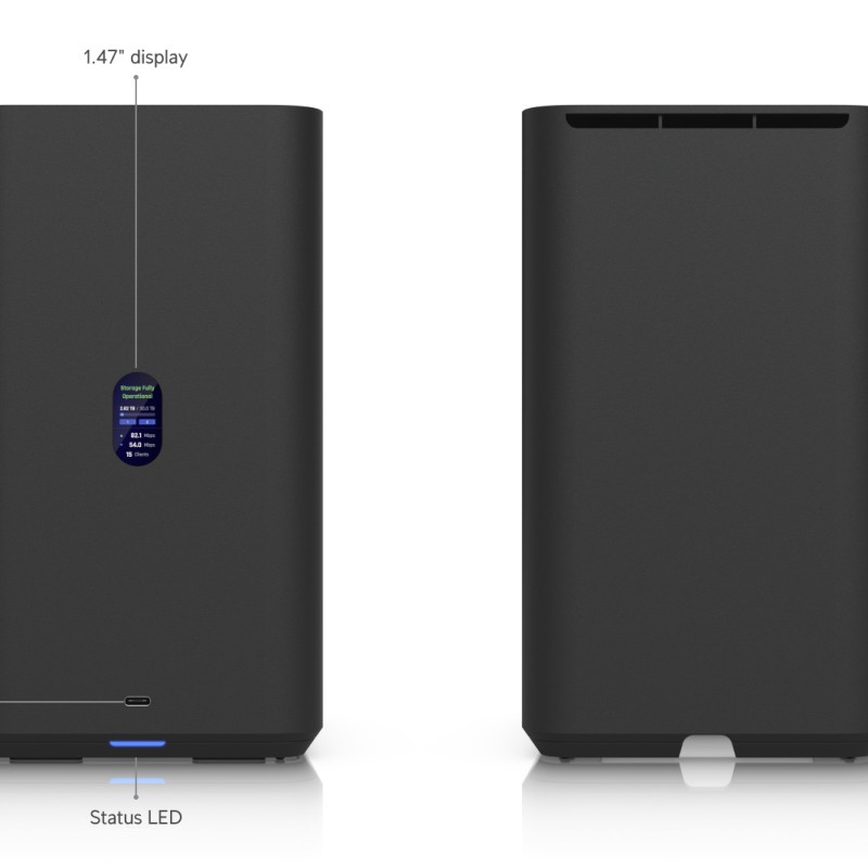 Ubiquiti UniFi NAS 2-Bay 3.5" 2.5GbE USB-C PoE Black UNAS-2