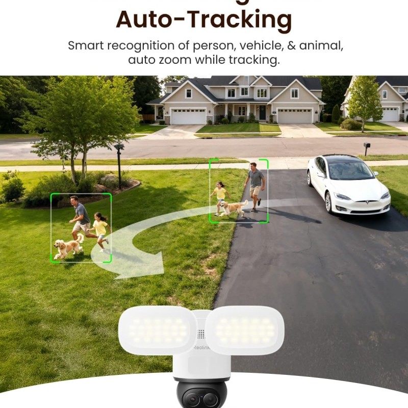 Reolink WIFI Outdoor PTZ Camera 4K Trackflex Floodlight 240v