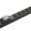 NETPRO PDU 6-Way 1U with Circuit Breaker 10A NP-CPDU6I-CB IEC