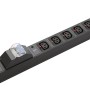 NETPRO PDU 6-Way 1U with Circuit Breaker 10A NP-CPDU6I-CB IEC
