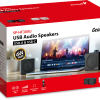 Genius PC Speakers 2.0 USB Audio 4W RMS USB-A+C SP-HF300U Black