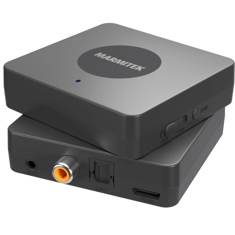 Marmitek BoomBoom 55 HD Low Latency BT Transmitter Stream Music to 2 Headphones Simultaneously