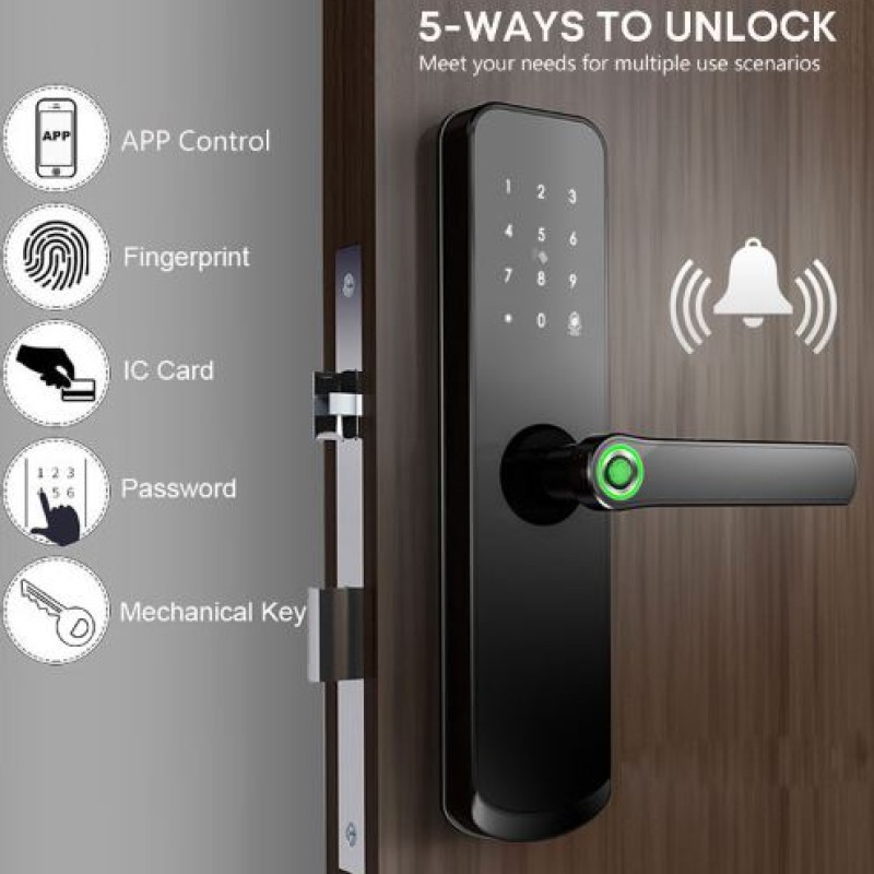 Zudsec Standalone Door Lock Metal With Fingerprint-WiFi