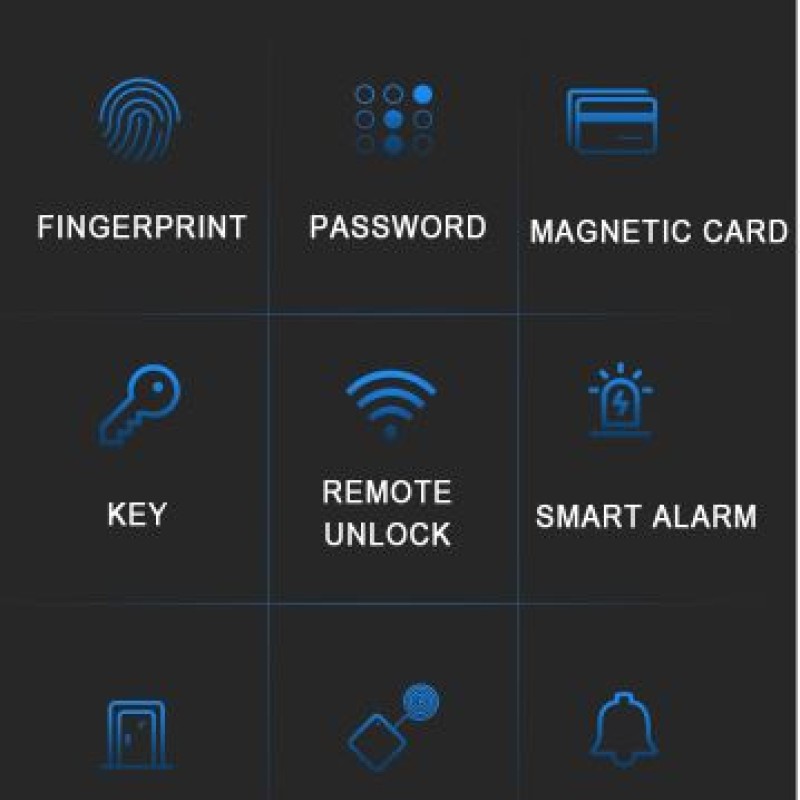 Zudsec Standalone Door Lock Metal With Fingerprint and Key-WiFi
