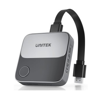 Unitek V1162 Wireless 4K Streaming from PC/Laptop & Smartphone to any HDMI Monitor, TV or Projector Up to 25m