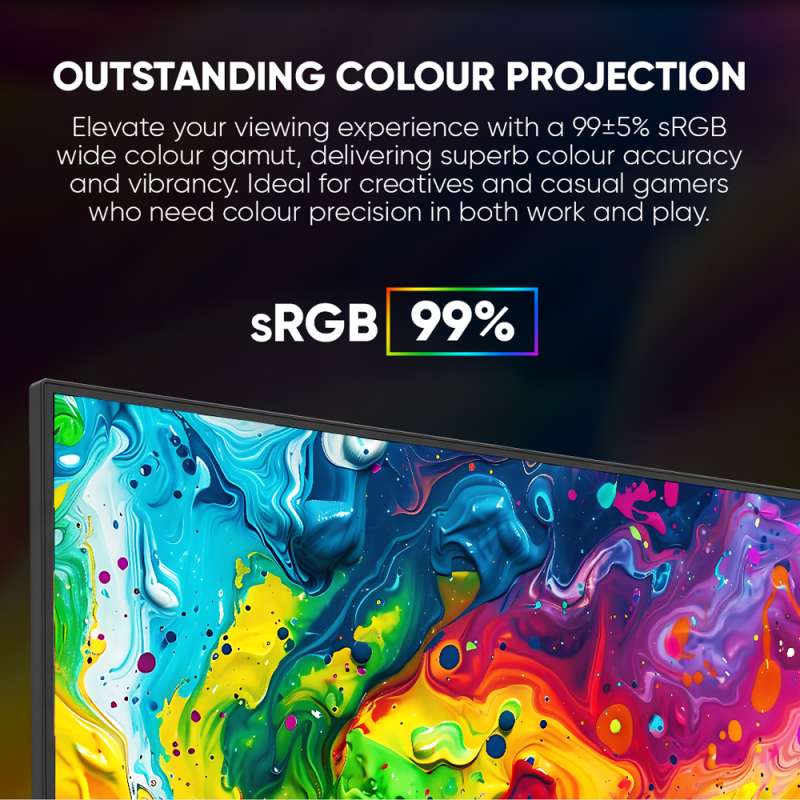 Armaggeddon Gaming Monitor 27'' Slim Frame FHD IPS 165Hz 1ms PXP27G Black