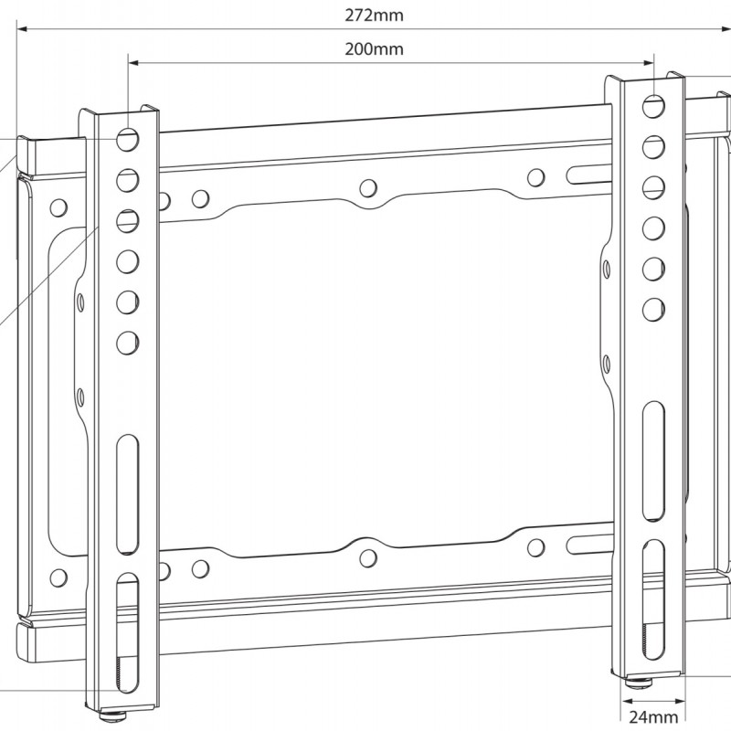 AV:link SF201 Fixed TV Wall Bracket 200x200 129.540UK