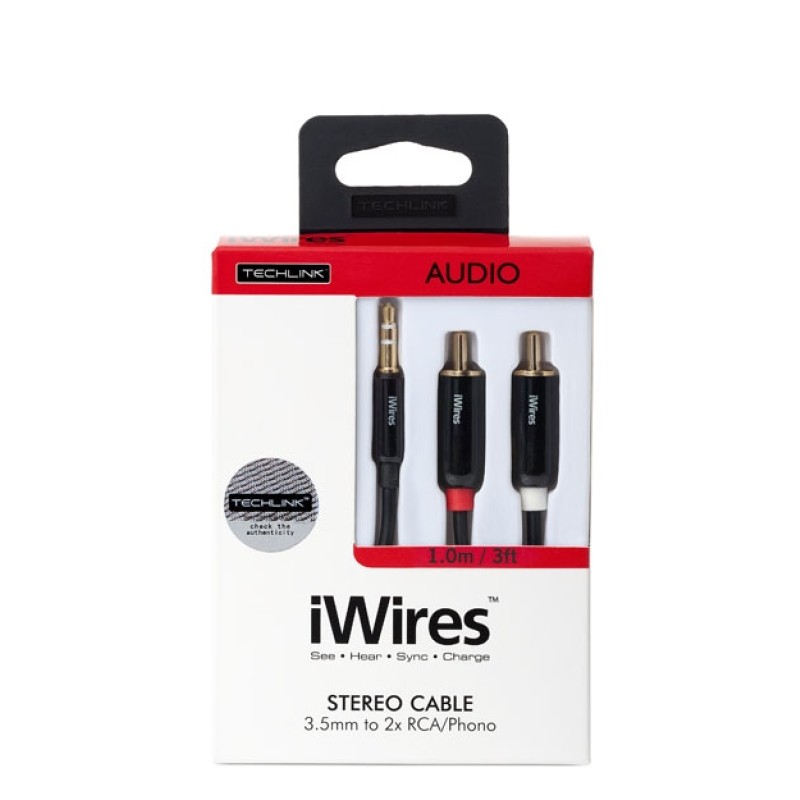 Techlink iWires 3.5mm to 2RCA 1.0m 710021