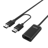 Unitek Y-279 USB2.0 USB-A Male to USB-A Female Active Extension Cable 20m