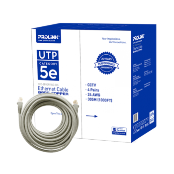 CAT 5E- GRY PROLiNK UTP NETWORK CABLE